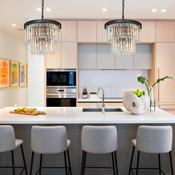 Crystal Chandelier Lighting Oil Rubbed Bronze Ceiling