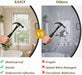 40 Inch round Mirror, Black Metal Frame Wall Mirror for Bathroom