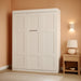 65 Inch Queen White Murphy Bed FlexibleSlatSystemEnhanced