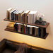 48" Floating Folding Shelves, Set of 2, Wall Mount, Solid Wood Shelf