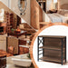 Brown IndustrialGrade 3 Tier Bookcase With Backboard
