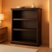 Miscellaneous Storage 3-Shelf Bookcase/ Book Shelf, Jamocha Wood Finish