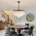 18 Inches Capiz Shell Chandelier Dimmable Luminaire