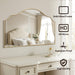 Gold Scalloped Wall Mirror: 47"X31" Large Wooden Fireplace Mirror