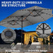 Patio Double-Sided Umbrellas with Base