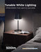 Rechargeable Cordless Table Lamp for Small Bedroom