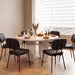 Dining Chairs Set of 6, Upholstered Kitchen Chairs, Black
