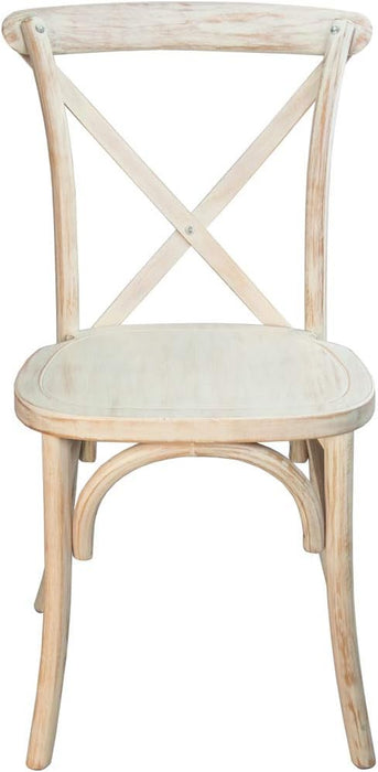 2-Pack Lime Wash X-Back Chair