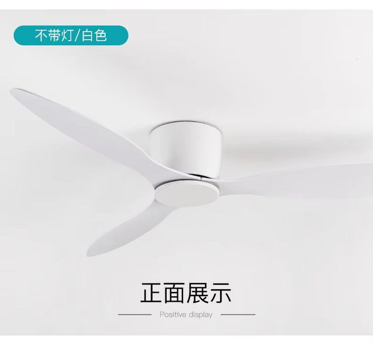 Modern Led Ceiling Fan without Lights DC Motor 6 Speeds Timing Fans 20CM Low Floor Loft Remote Control Lux&Vitae Fan with Lights