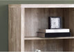 Taupe 48 Inches Bookcase Etagere Adjustable Shelves