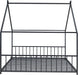 Montessori Oversized Floor Bed With Roof Playhouse