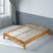 OLB-PWPBBO-12F 12 Inch Deluxe Wood Platform Bed / No Boxspring Needed / Wood Slat Support / Rustic Pine Finish, Full