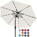 Durable Solar Led Patio Umbrellas with 32LED Lights 9FT (Light Beige)