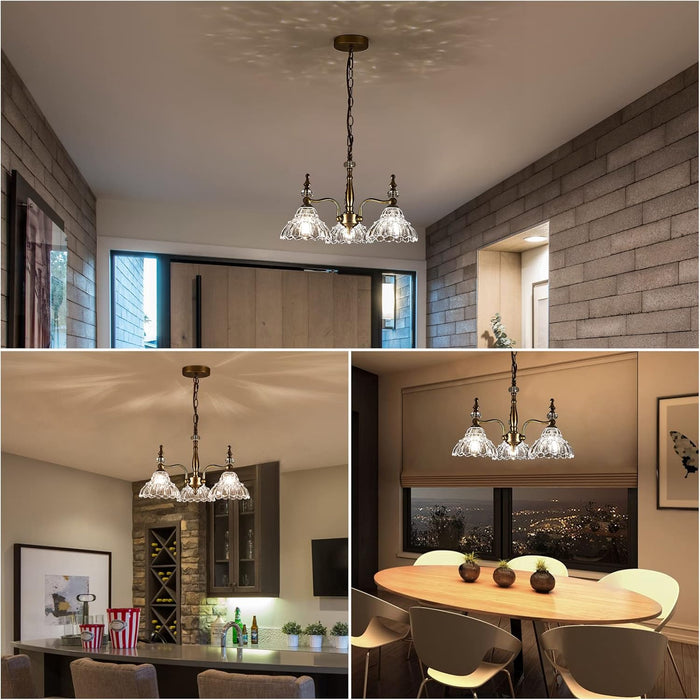 Chandelier Light 3 Lights Chandeliers Lamp Modern Pendant Lighting Fixtures for Dining Room Entryway Living Room Bedrooms Foyer Entrance Kitchen