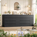Black Dresser, Dresser for Bedroom, Wide Chest of Drawers