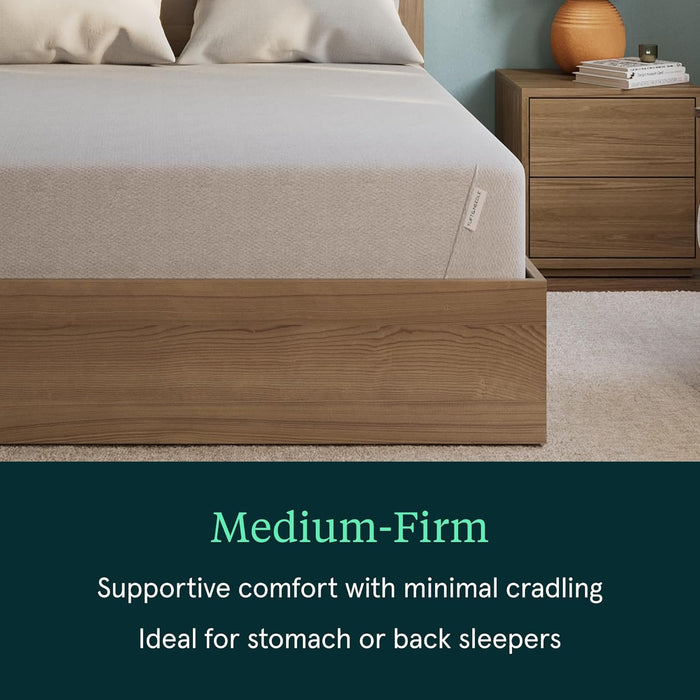 Kin by  Medium Firm 10" Queen Adaptive Foam Mattress in a Box, Cooling Pressure Relief, Balanced Support, 100 Night Trial, Fiberglass-Free, Certipur-Us, 10-Year Limited Warranty