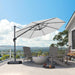 Patio Outdoor Umbrella 11 Feet round for Pool White