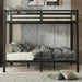 Heavy Duty Metal Bunk Bed Twin XL over Queen Bunk Bed Frame for Adults Kids, Twin over Queen Bunkbed with 2 Ladder for Apartment Bedroom, Noise Free Frames, No Boxing Spring Needed