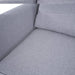 Gray Linen 56.1 In. W Straight Arm Sectional Sofa - Sofa Couch for Living Room/Office