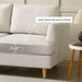 Modern Beige Loveseat for Small Spaces