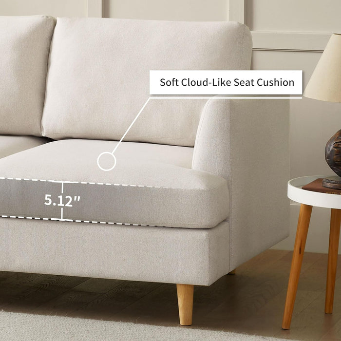 Modern Gray Loveseat for Small Spaces