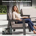 Domi 4 Pieces HDPE Patio Furniture Set, Outdoor Sofa outside Couch Set