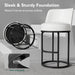 26" White Counter Height Bar Stools Set of 4, Anti-Pinch Swivel