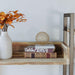Bookshelf, 5-Tier Triple Wide Industrial Etagere with Baffles | 5-Tier Triple Wide Bookshelf, 72 8". 14 Baffled Shelves. Adjustable Center. Industrial MDF, Iron. 33 Lb per Shelf. Anti-Tip.