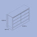 Alpine 6-Drawer Double Dresser, Sage