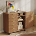Five Drawer Wooden File Cabinet With AdjustableShelf