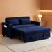 Navy Corduroy Convertible Sleeper Sofa Bed Pockets
