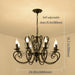 Matte Black 26Inch 8 Light FrenchCountry Chandelier