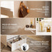 Compact Makeup Vanity Desk With Illuminated Mirror