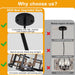 Twenty Inch Chandelier Black Walnut FarmhouseStyle Classic