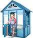 Woodbridge Wooden Outdoor Backyard Playhouse with Flower Boxes, Blue