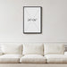 Framed African American Wall Art, Modern Black Woman Canvas Picture Prints, Black and White Portrait Black Art Decor for Living Room, Coffee Corner, Bedroom, Office, 24 X 36 In