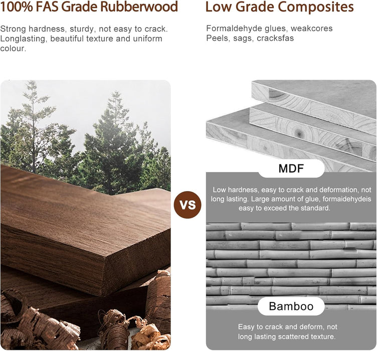 Solid Wood Vanity Desk with Mirror and Lights,Adjustable Height and Brightness, Makeup Vanity with 3 Drawers,Semi-Assembled,Dressing Table for Bedroom (Walnut)