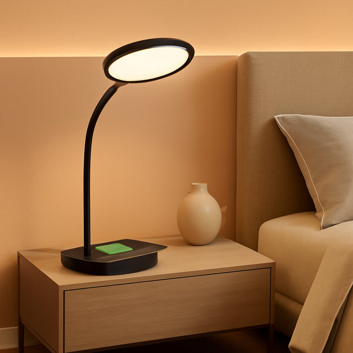 LED Workstation Lamp With Wireless Charging Adjustable