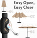 15Ft Large Patio Umbrellas with Base Included, Outdoor Double-Sided Rectangle Market Umbrella with Stand, outside Umbrellas for Poolside Lawn Backyard
