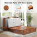 Queen Murphy Bed Cabinet With Mattress USBChargingPort