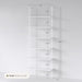 Matte White IndustrialGrade Bookshelf With Six Shelves