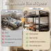 IndustrialGrade Black Metal Twin Bunk Bed Guardrails