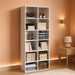 12-Cube Bookshelf, Bookcase, Open Storage Book Shelf, Cube Storage Organizer, 12 X 32 X 71, for Living Room, Home Office, White