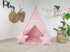 Toddler Teepee Tent Teepee Tent , Playhouse for Kids , Kids Playhouse , Indoor Playzone , Neutral Teepee Print , Pink Baby Girl Style Teepee