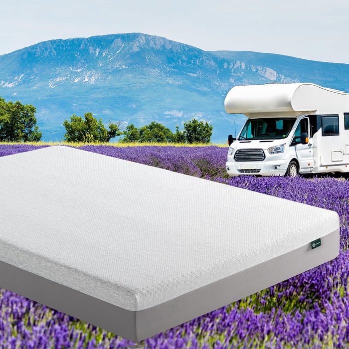 8 Inch Short Queen Ultima RV Memory Foam Mattress, Medium Firm Feel