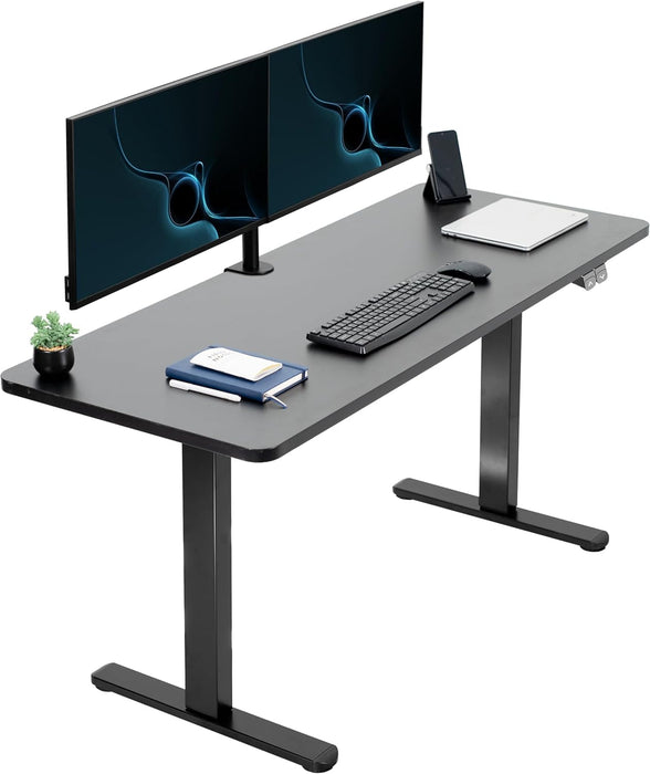 60" Black Electric Stand Up Desk Adjustable