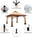 Instant Pop Up Gazebo Canopy 10x10 AllWeatherDurable