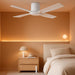 Contemporary 48 Inch White Flush Mount Quiet Fan
