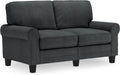 61" Linen Loveseat - Charcoal