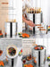 Stainless Steel Charcoal Smoker Grill,Portable Outdoor Smokers with Even Heat Distribution, with Heat-Resistant Handle, Small Charcoal Smoker for Grilling Meat Veggies(Double,Medium)